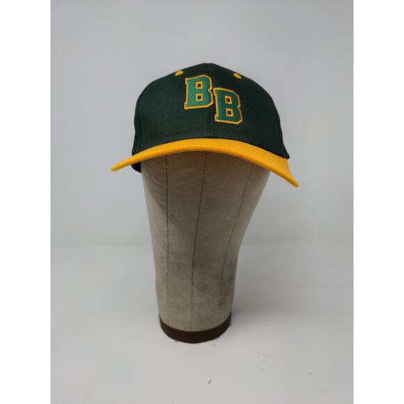 OTTO Strapback Hat Embroidered BB Logo OSFM Green Yellow Adjustable - Picture 2 of 10